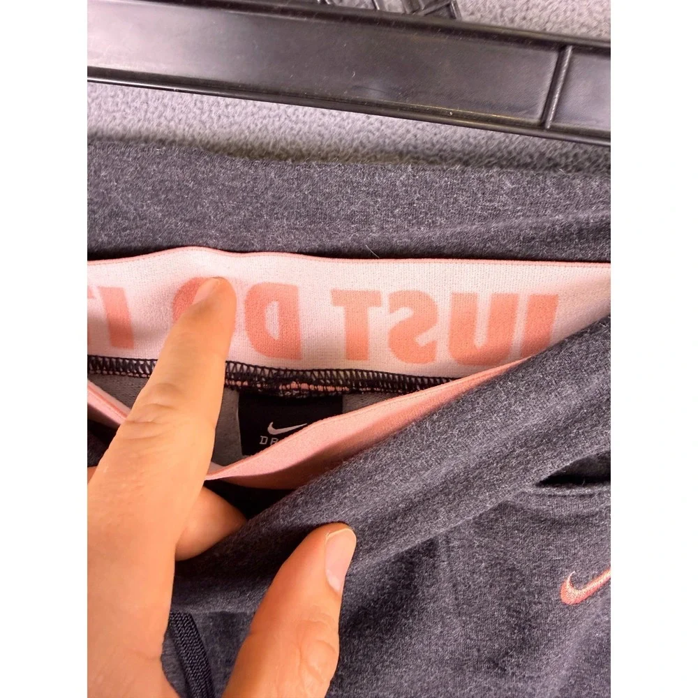 NIKE Womens Sweatpants Fleece Lined Joggers Gray Size S 427077-035‎ Wide Leg